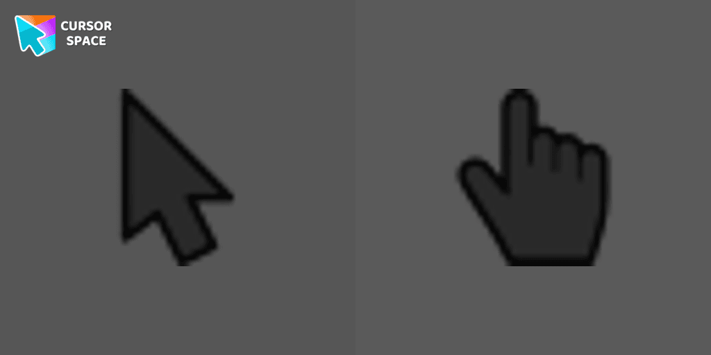Black cursor cursor pack